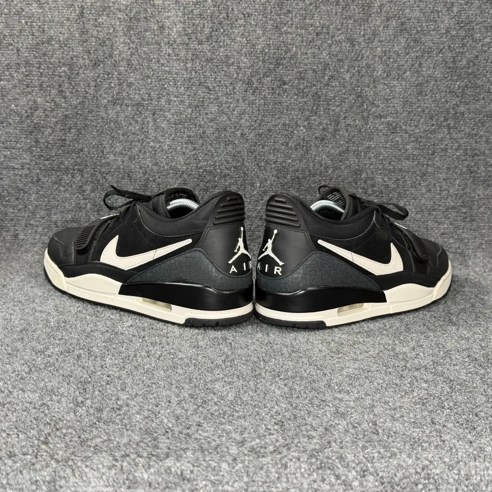 Jordan Legacy 312 Low Shoes Men's 13 Black Leather Low Lace Retro‎ Sneakers